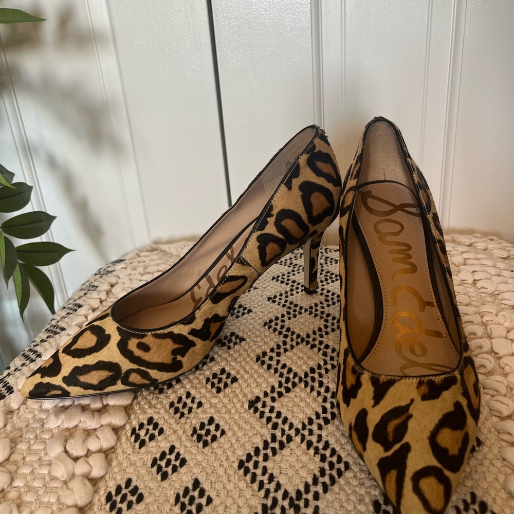 Sam Edelman Leopard Print Heels